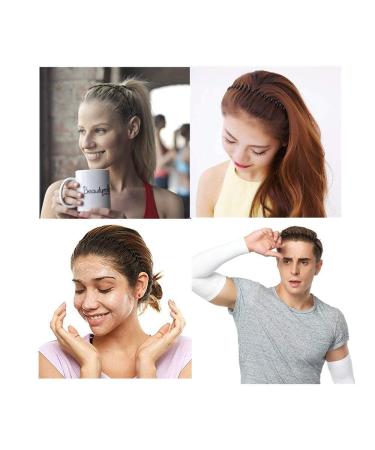 Hair Ties for Men & Women - 6-Piece Wavy Metal Bands - Non-Slip Sports Headbands for Yoga & Outdoor Activities - Unisex Multi-Style Hair Accessories - Buy Online on GoSupps.com