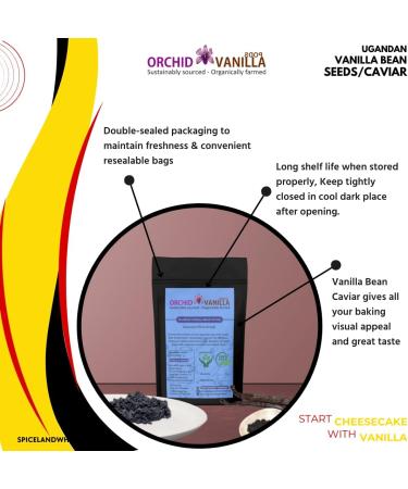 Ugandan Vanilla Bean Seeds/Caviar (1/4 Pound) - Buy Online on GoSupps.com