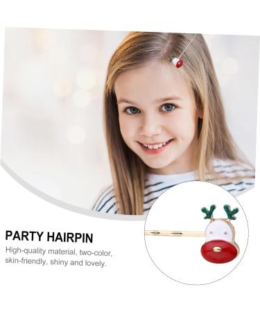 Amosfun 3 Christmas Hair Clips Holiday Party Hairpin Santa Barrettes Bobby Pins Decorative Hair Clips Xmas Kids Hair Pins Hair Clips for Girls Antler Barrette Metal Alloy Side Clip Child - Buy Online on GoSupps.com