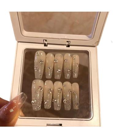 Temperament-enhancing nail art fingertip nail art pile drilling and removable wearing nail.(S)