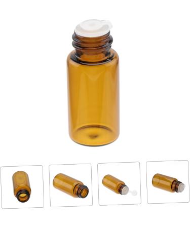 Ipetboom 18 PC Essential Oil Container Glass Containers Amber Glass Bottle Travel Cosmetic Containers Makeup Perfume Bottle Travel Liquid Container Small Glass Bottle Travel Containers Mini - Buy Online on GoSupps.com