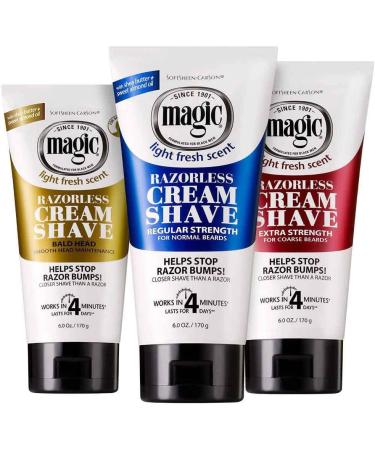 Magic Shave 170g Extra Strength Razorless Shaving Cream - Smooth & Effective Results - Buy Online on GoSupps.com