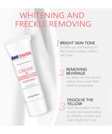 Face Freckle Removal Cream 0.7oz Nicotinamide Freckle Removal Cream Face Brightening Hydrating Nourishing Repairing Freckle Cream - Buy Online on GoSupps.com