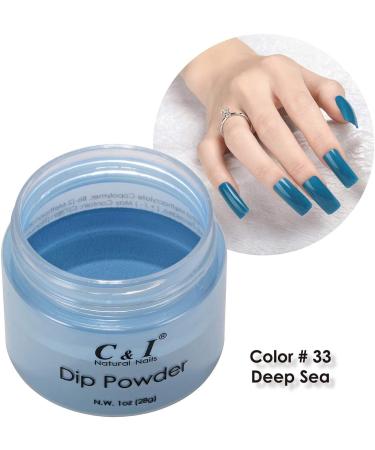C & I Dipping Powder Powder Colour No. 033 Deep Sea Blue Colour System - Buy Online on GoSupps.com
