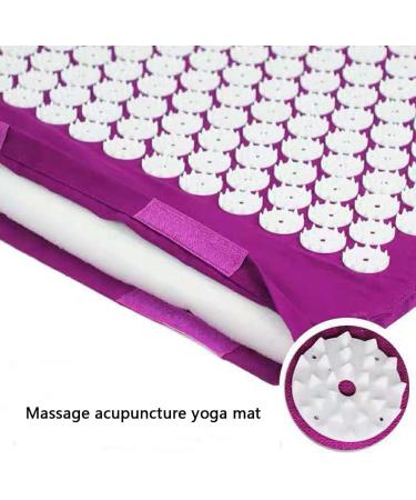 Fioerddtuie Acupressure Mat - Cotton Portable Massage Mat for Men & Women | Monochrome Green Back Muscle Relief for Gym & Travel - Buy Online on GoSupps.com