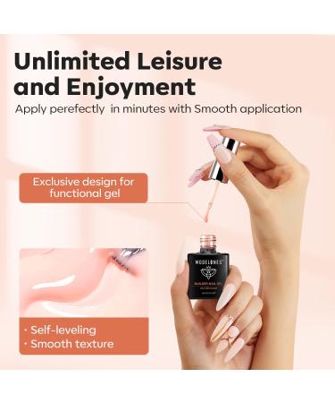 Modelones Pink Builder Gel - 15ml UV Hard Gel for Nail Extensions & Strengthening | Ideal for Gel Nails Art - Buy Online on GoSupps.com
