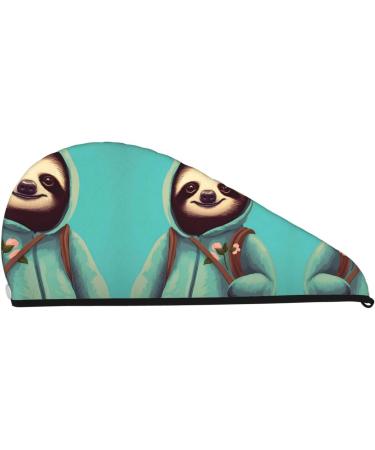 Super Absorbent Slothful Student Hair Cap for Long Thick Hair - Quick Dry Elastic Wrap for Girls & Women - Buy Online on GoSupps.com