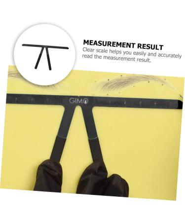 POPETPOP 4pcs Steel Eyebrow Position Shaper Tool Household Tattoos Triangle Ruler Positioning Stainless Nose 13.8x7cmx4pcs Blackx4pcs - Buy Online on GoSupps.com