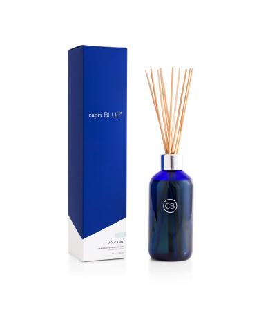 Capri Blue Reed Oil Diffuser - Volcano - Comes with Diffuser Sticks, Oil, and Glass Bottle - Aromatherapy Diffuser - 8 Fl Oz - Navy Blue