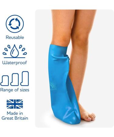 Bloccs Waterproof Cast Cover for Child Leg (XS) - Watertight Protector for Shower, Swim & Bath - Buy Online on GoSupps.com