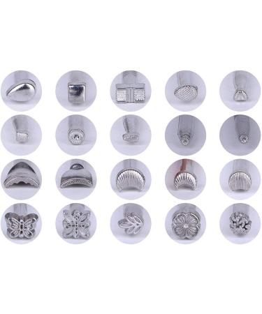 BANYOUR 20PCS Leather Stamping Set for DIY Saddle Making & Craft Stamps - Leather Carving Tools & Hammer - Buy Online on GoSupps.com