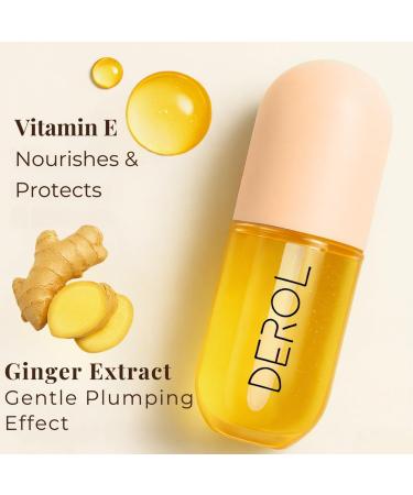 Lip Plumper Gloss Set Clear Hydrating Plumping Lip Gloss & Lip Volumizer for Fuller Smoother Lips Nourishing Lip Enhancer Serum for Women Day & Night Use - Buy Online on GoSupps.com