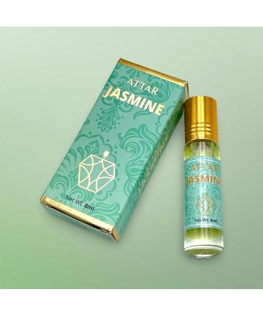 Jasmine Natural Perfume Oil Attar For long Lasting With Easy Apply Roll On For Men And Women - 8 ML (Pack Of 1)