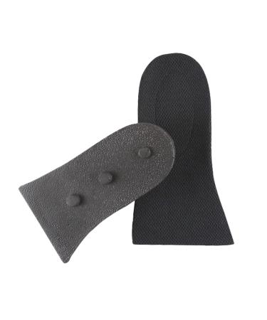 NOLITOY 1 Pair Shoe Lift Foot Pad Shoe Cushions for Men Shoe Inserts Gel Insoles Shoes Inserts for Women Thick Half Insert Taller Pad Pu Insoles Heightening Insoles Support Pad Soft Man Black M
