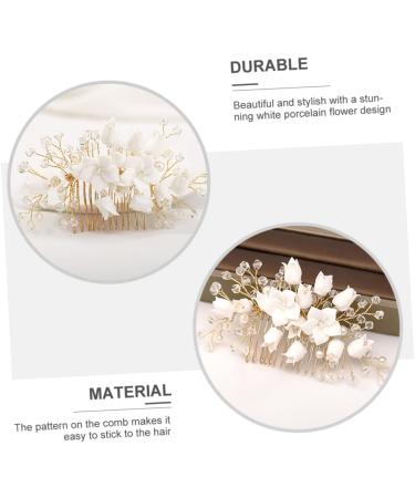 Mikinona Bridal Hair Comb Bridal Headpieces Bridal Hair Accessories Wedding Headpiece Hair Accessories for Women Wedding Hair Comb Flower Hair Accessories Headpiece for Women Comb Headpiece - Buy Online on GoSupps.com