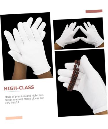 16 Pairs White Cotton Gloves Tool Gloves Black Cotton Gloves Warm Gloves Cotton Inspection Gloves Ladies Mittens Polishing Gloves Industrial Gloves Soft Jewelry Work - Buy Online on GoSupps.com
