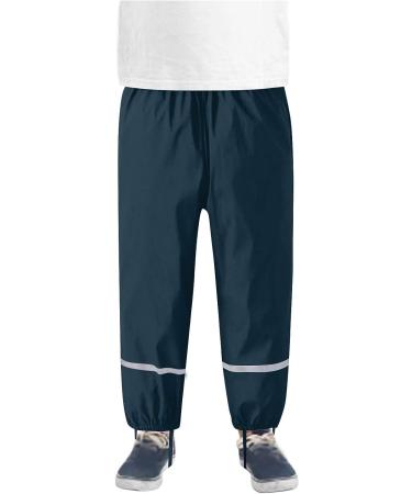 Kids Waterproof Windproof Breathable Rain Pants - Size 12 Dark Blue - Buy Online on GoSupps.com