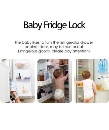 5 PCS Self-Adhesive Child Locks for Kitchen Cupboards & Fridge - Grey - Buy Online on GoSupps.com