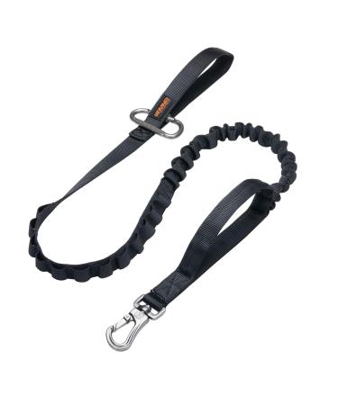 Excellent elite spanker tactical bungee dog leash leash leash elastic brown black dog leash walk training leash (black) - Buy Online on GoSupps.com
