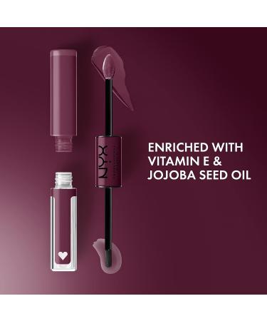 NYX Shine Loud Long-Lasting Liquid Lipstick & Gloss - Make It Work Cool-Toned Plum - Buy Online on GoSupps.com