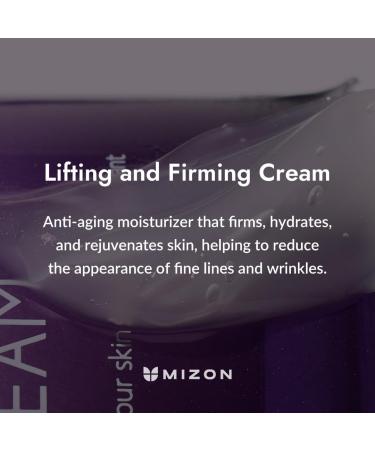 MIZON Collagen Power Lifting Cream 2.54 fl oz - Day & Night Face Moisturizer for Wrinkles - Non-Greasy Formula for Firming and Tightening - Buy Online on GoSupps.com