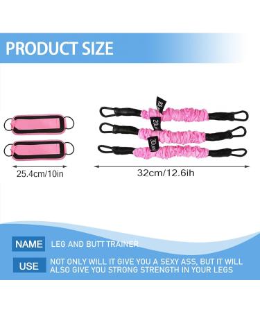 Ankle Resistance Bands with Cuffs Set 60lbs Three Different Pound Resistance Bands for Kickbacks Hip Fitness Training Exercise Bands for Butt Lift Women Pink - Buy Online on GoSupps.com
