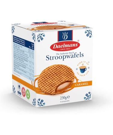 Daelmans Stroopwafels - Caramel Wafers - 230 gram per Cube Box - Authentic Dutch Caramel Waffle - Stroopwaffels 1 - Buy Online on GoSupps.com