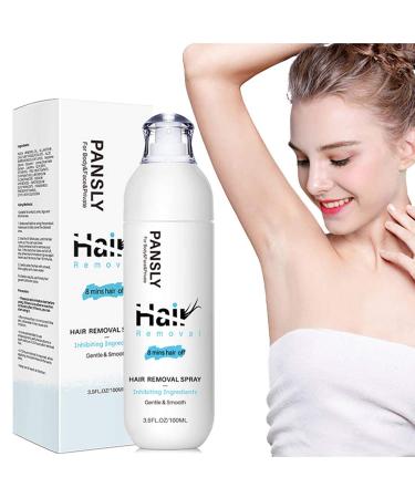 100ml Hair Removal Spray,Hair Removal Cream,Non-Irritating Moisturizing for Men Women Legs Hands Arms Underarms and Bikini Areas Natural Stop Hair Growth Inhibitor Spray