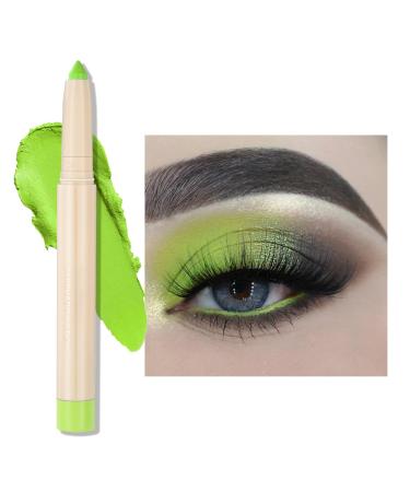 Erinde Erinde Crayon paupi res vert mat Green Cream Eyeshadow Stick Crayon eyeliner Long Lasting & Waterproof Metallic Eye Makeup