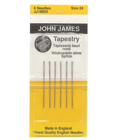 Colonial Needle Tapestry Hand Needles-Size 24 6/Pkg