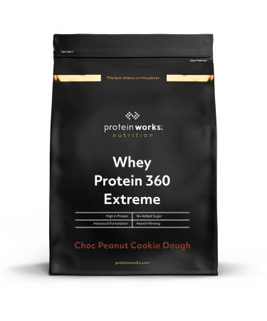 Protein Works - Whey Protein 360 Extreme | Premium Whey Shake | Protein Intake | Premium Protein | 17 Servings | Chocolate-Peanut Cookies | 600g