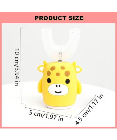 Kids Sonic Electric Toothbrush U Shaped Automatic Timer IPX7 Waterproof 5 Modes 360 Oral Cleaning Teeth Whitening Gums Massage Replaceable Soft Cartoon Modeling Design for Child 7-15 (Blue Penguin) - Buy Online on GoSupps.com