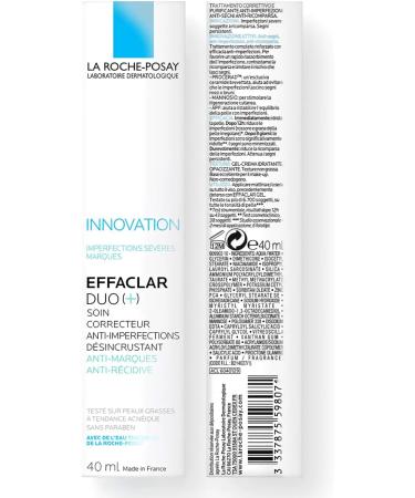 Effaclar Duo Acne Spot Treatment Cream 40ml - Gentle and Non-Drying Formula for Pimples and Blemishes - Buy Online on GoSupps.com