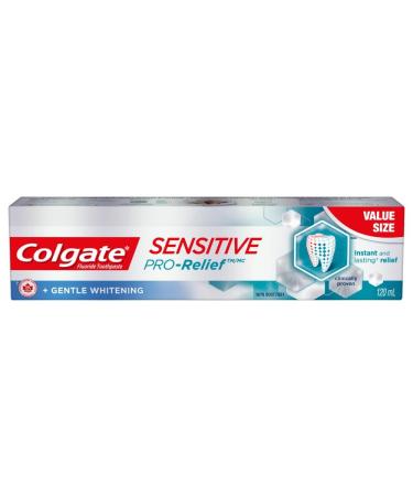 Colgate Sensitive Pro-Relief Gentle Whitening Toothpaste 120 Milliliters 120 ml (Pack of 1) Gentle Whitening Toothpaste