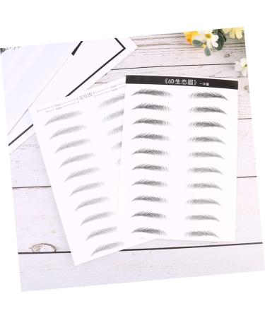 Ipetboom 6 Sheets Pairs Hair- Like Authentic Eyebrows Faux Eyebrow Simulation Eyebrow Sticker 6d Disposable - Buy Online on GoSupps.com