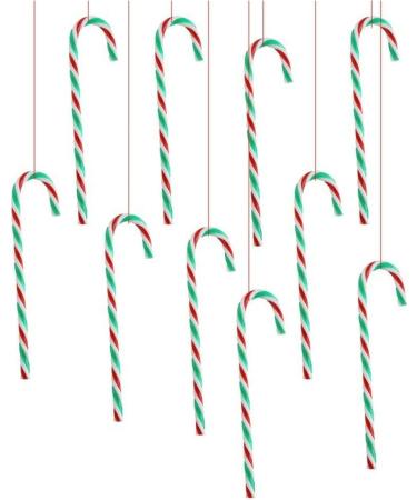 Christmas Candy Canes Sweets Bonds of London - 24 Peppermint Flavour Candies for Xmas Tree Decorations and Festive Treats - Buy Online on GoSupps.com