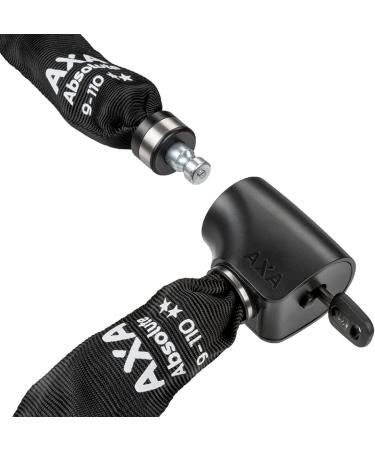 Buy AXA Absolute 9-110 High Security Bicycle Lock | 14 Security Level | 110 cm x 9 mm | Durable Black Polyester Cover - International Shipping Available - Buy Online on GoSupps.com