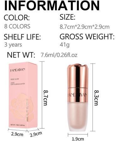  Beliky Girl Liquid highlighter and bronzer with a cushion applicator natural luminous lightweight blendable silky finish face illuminator #Tea Cake - Buy Online on GoSupps.com