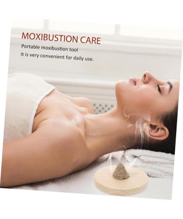 Beavorty 1 Set Aita Form Massage Device - Heat Moxibustion with Moxa Shapes for Home Health & Wellness - Large Beech Moxibustion Pillar - Buy Online on GoSupps.com