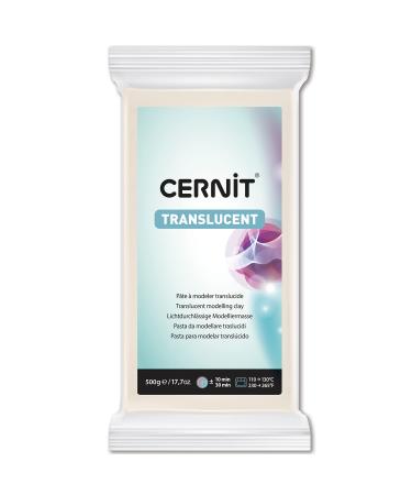 Cernit 500 g Trans Clay  Translucent White