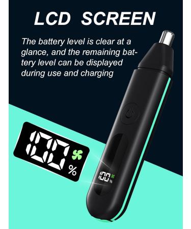 Nose Hair Trimmer for Men & Women - 2024 Professional Painless Ear & Facial Hair Trimmer IPX7 Waterproof USB Rechargeable Dual Edge Blades LCD Display - Buy Online on GoSupps.com