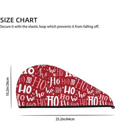 Funny Christmas Hair Towel Wrap | Quick Drying Turban with Button - Perfect Gift - Buy Online on GoSupps.com