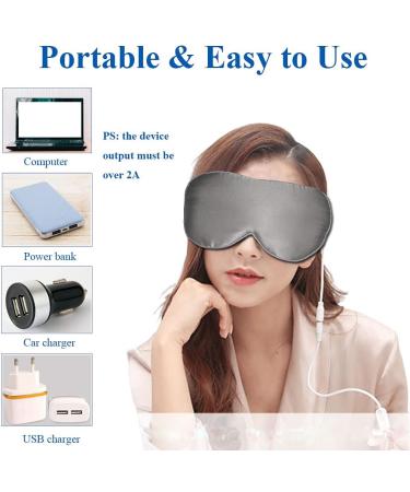 Buy Heated PJYU Silk Eye Mask for Swollen Eyes | Relief for Dry Eyes Blepharitis & Styes | International Shipping - Buy Online on GoSupps.com