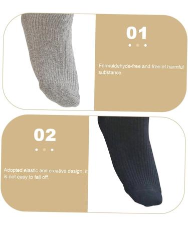 Healeved Elderly Diabetic Socks - 5 Pairs of Non-Skid Cotton Ankle Socks for Men | Diabetic Care Socks for Extra Wide Feet - Buy Online on GoSupps.com