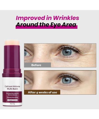 WenFeng Calcium Multi Balm Stick Cemenrete Calcium Volume Multi Balm Anti Wrinkle Sagging Moisturing Hydrating Firming Skin Suitable for Eyes Neck Face-2 PCS - Buy Online on GoSupps.com