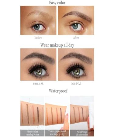 Eyebrow Pen Eyebrow Makeup Eyebrow Pen for Women with 4 Fork Tip for Natural-Looking Eye Brow Pencils for Women (05) - Buy Online on GoSupps.com