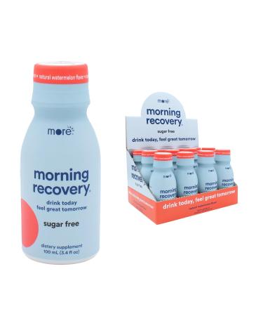 Morning Recovery Electrolyte Milk Thistle Drink Proprietary Formulation to Hydrate While Drinking Highly Soluble Liquid DHM Non GMO Vegan Gluten-Free Sugar Free Watermelon Pack of 12