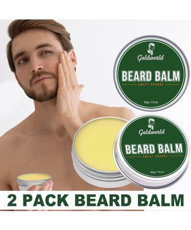 Beard Growth and Grooming Kit with Beard Oil and Balm - Christmas Gifts for Men - Orange Beard Kit with Wash, Comb, and Brush - Buy Online on GoSupps.com