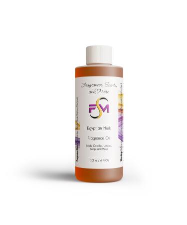 Egyptian Musk Fragrance Oil - 4 Fl Oz Plastic Bottle (120ml) 4 Fl Oz (Pack of 1)