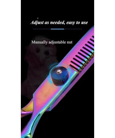 Colorful Professional Hair Cutting Scissors Set | Thinning Shears & Grooming Kit for Men Women & Pets - High-Quality Hairdressing Tools - Buy Online on GoSupps.com